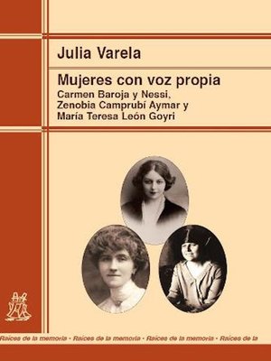cover image of Mujeres con voz propia